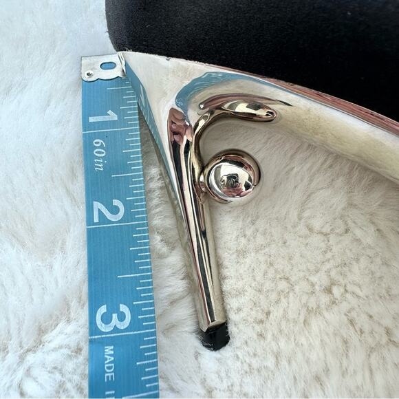 CHANEL women high heels with metal heel size 36 EU Authentic Retail 1450$ - Picture 8 of 9